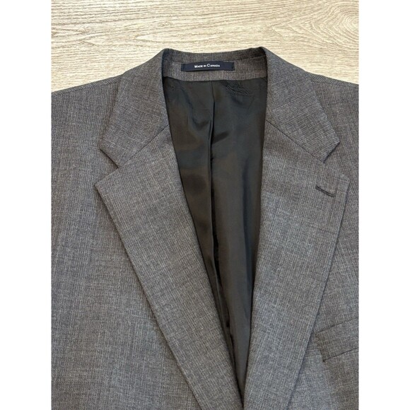 Ralph Ralph Lauren Dillards Blazer Mens 46T Grey Single Breasted Wool Canada - Picture 3 of 10